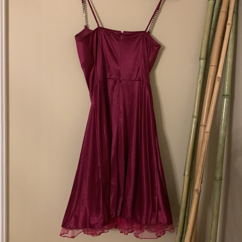 Ruby Rox Burgundy Prom Dress - Picture 5 of 6